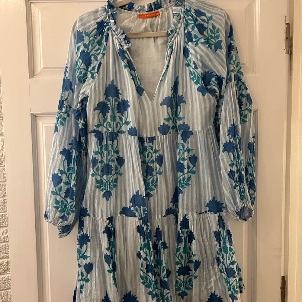 Blue Floral Women's Dress